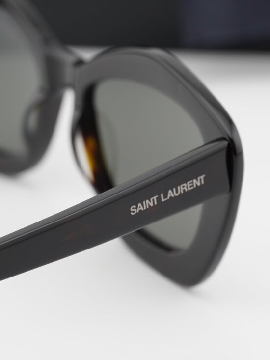 Saint Laurent SL68 002 Cat Eye Sunglasses - Havana\\Grey